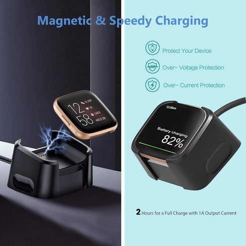 6FT Fast Wall Charger for Fitbit Versa 2 Charger USB Charging Cable Cord for Versa 2 Health & Fitness Smartwatch Replacement Charger Dock......